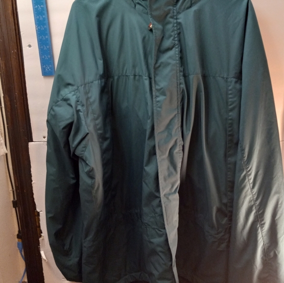 L.L. Bean Insulated Green XL Long Sleeves Hooded Pouch Front Pocket Jacket Coat - Picture 12 of 16